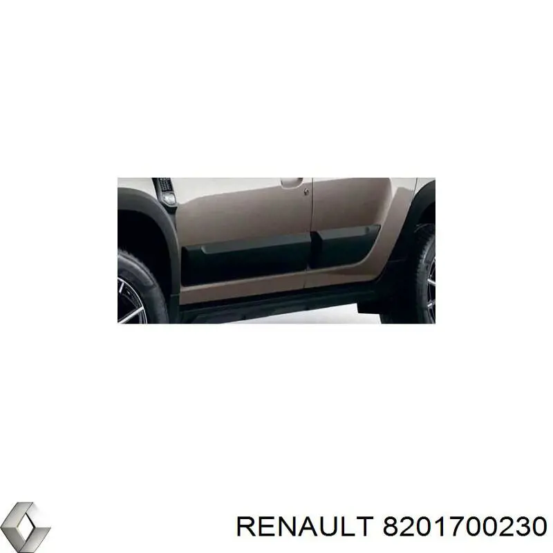 Молдинги дверей, комплект 8201700230 Renault (RVI)