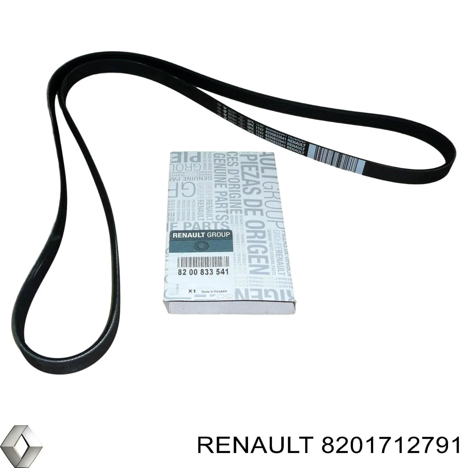 Купити 8201712791 Renault (RVI) Ремінь приводний, агрегатів, комплект