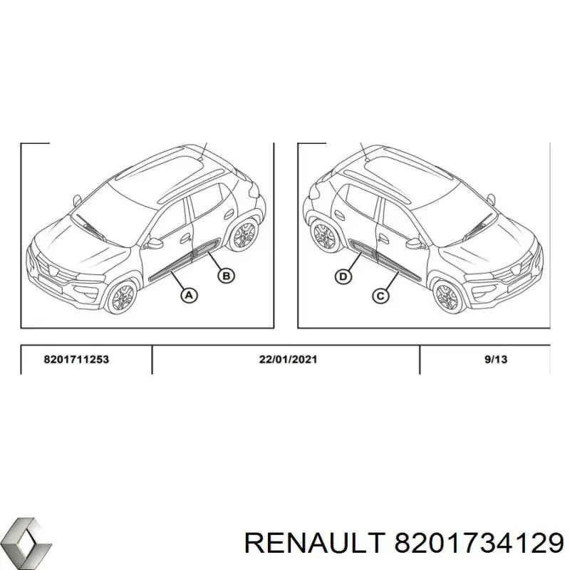 8201734129 Renault (RVI) 