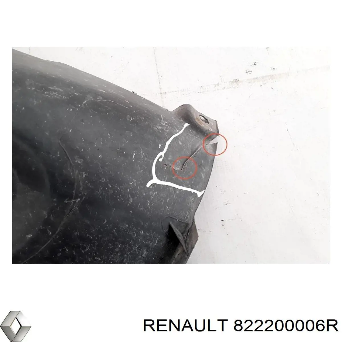 Купити 822200006R Renault (RVI) Кватирка двері трикутник, задня, права