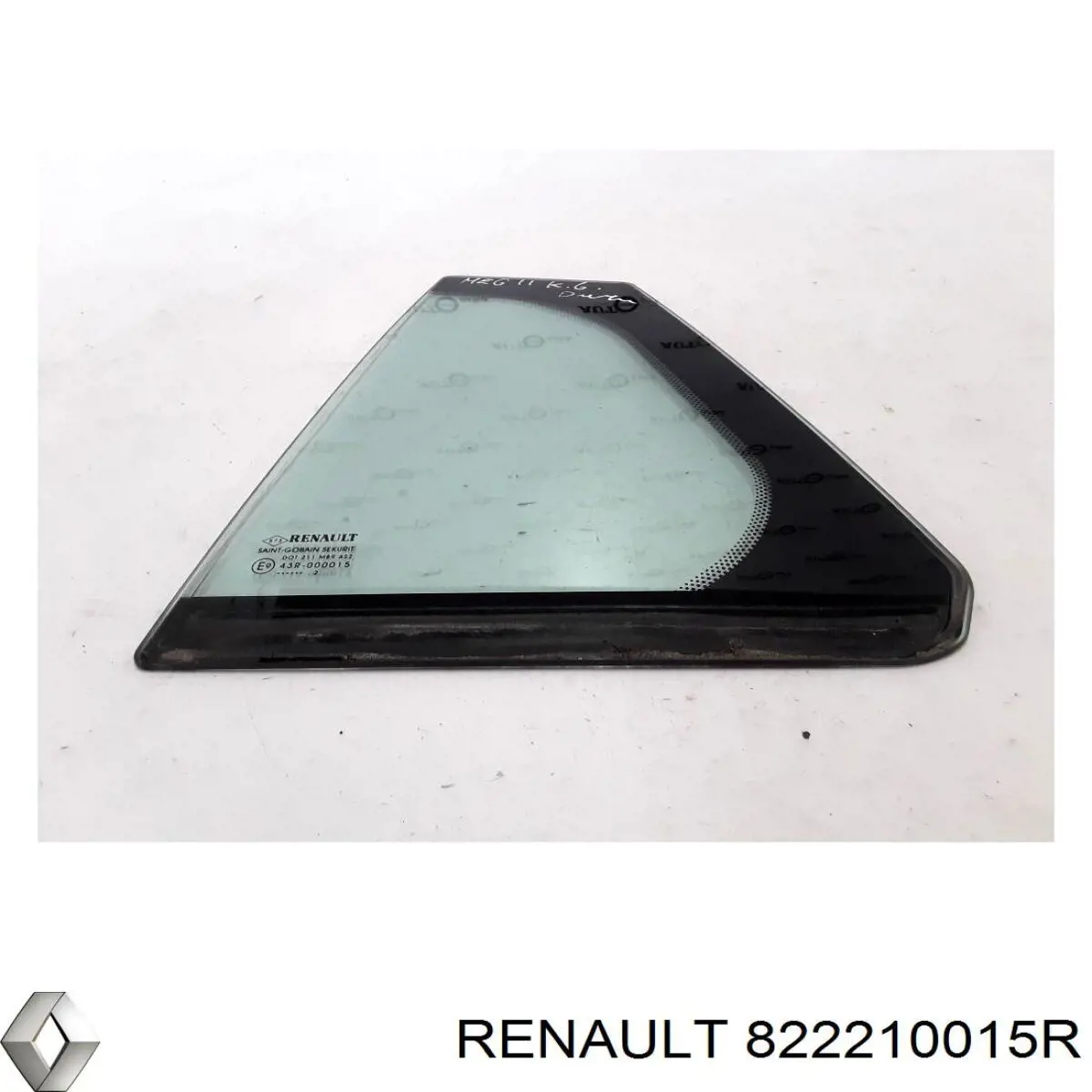 Купити 822210015R Renault (RVI) Скло-кватирка двері, задньої, лівої