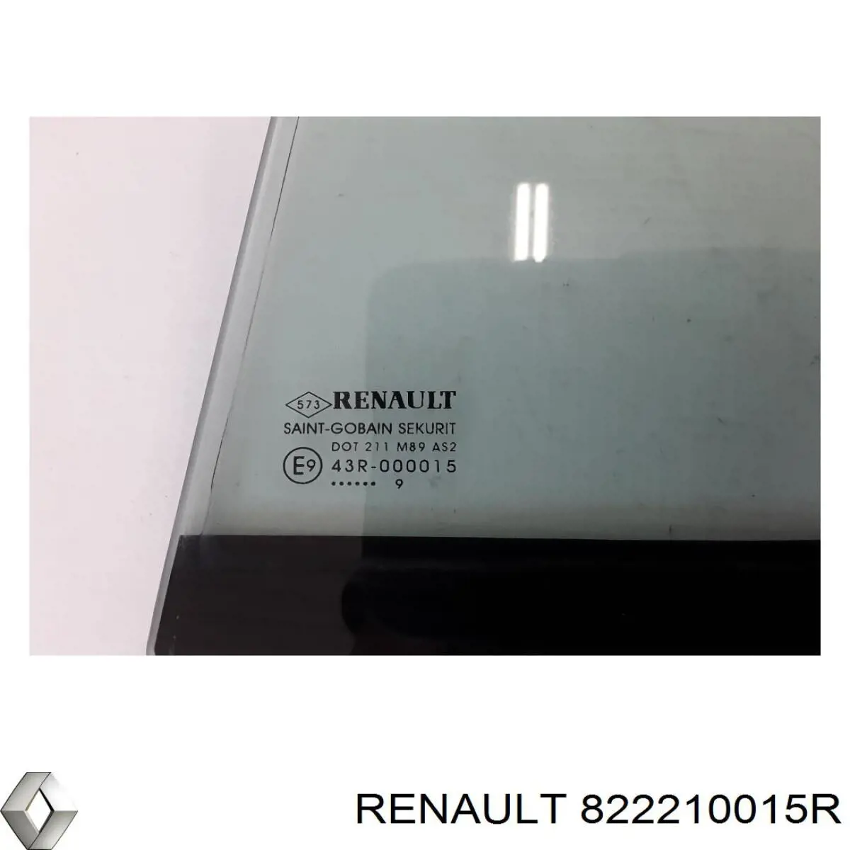 Скло-кватирка двері, задній, лівою Renault (RVI) 822210015R ціна, від 10.48 USD