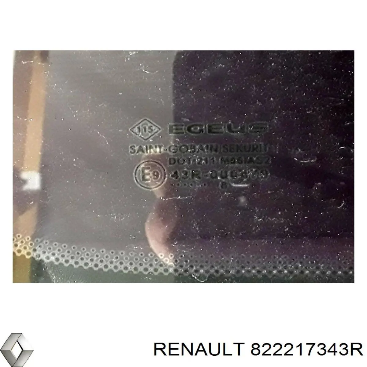 Скло задньої двері лівої Renault (RVI) 822217343R ціна, від 37.75 USD