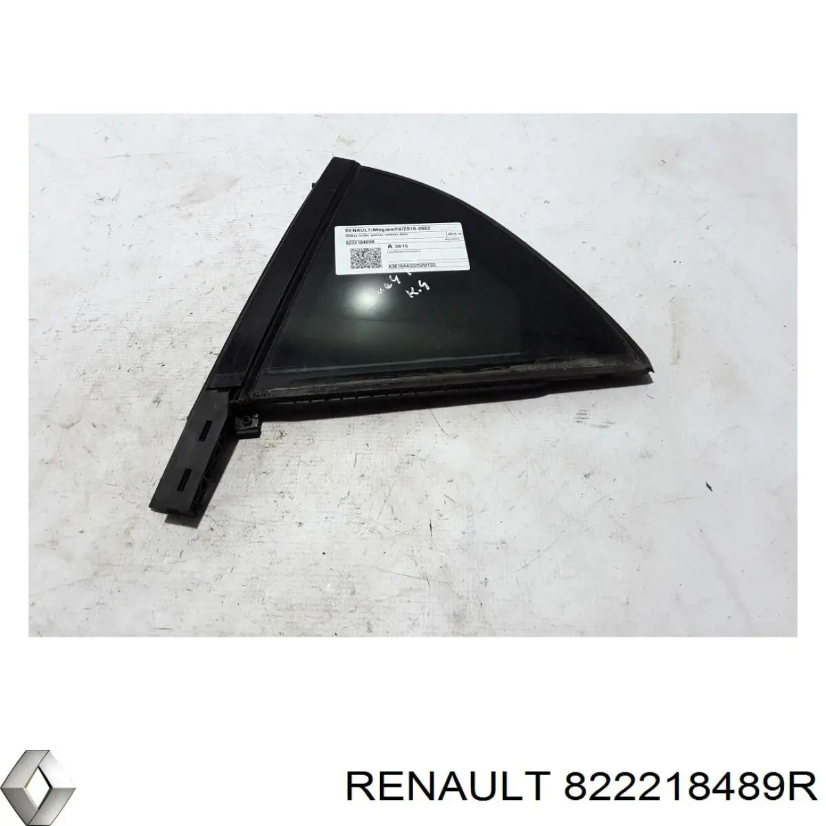Скло-кватирка двері, задньої, лівої Renault (RVI) 822218489R ціна, від 37.20 USD