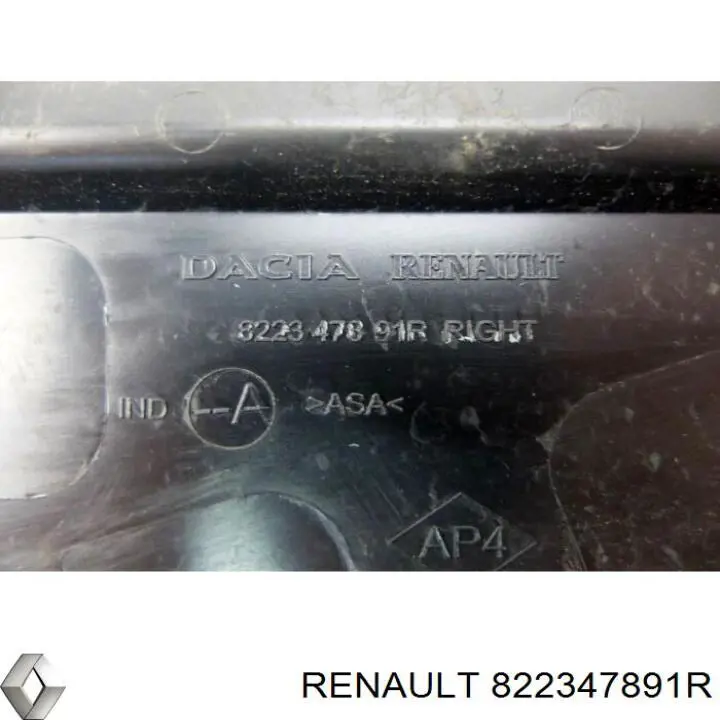  Renault (RVI) 822347891R ціна, від 3.83 USD