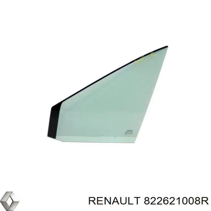 Скло-кватирка двері, задній, правій 822621008R Renault (RVI)