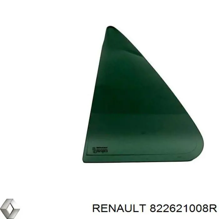Скло-кватирка двері, задній, правій 822621008R Renault (RVI)