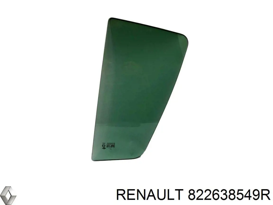 Купити 822638549R Renault (RVI) Скло-кватирка двері, задній, лівою