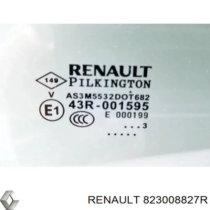 Скло заднього ліхтаря, правого Renault (RVI) 823008827R ціна, від 11.27 USD