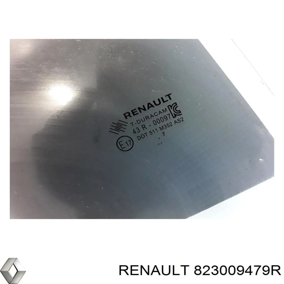 823009479R Renault (RVI) Скло задньої двері правої