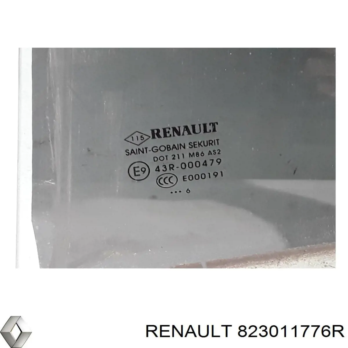 Купити 823011776R Renault (RVI) Скло задньої двері лівої