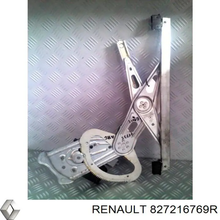 Механізм склопідіймача двері задньої, лівої 827216769R Renault (RVI)