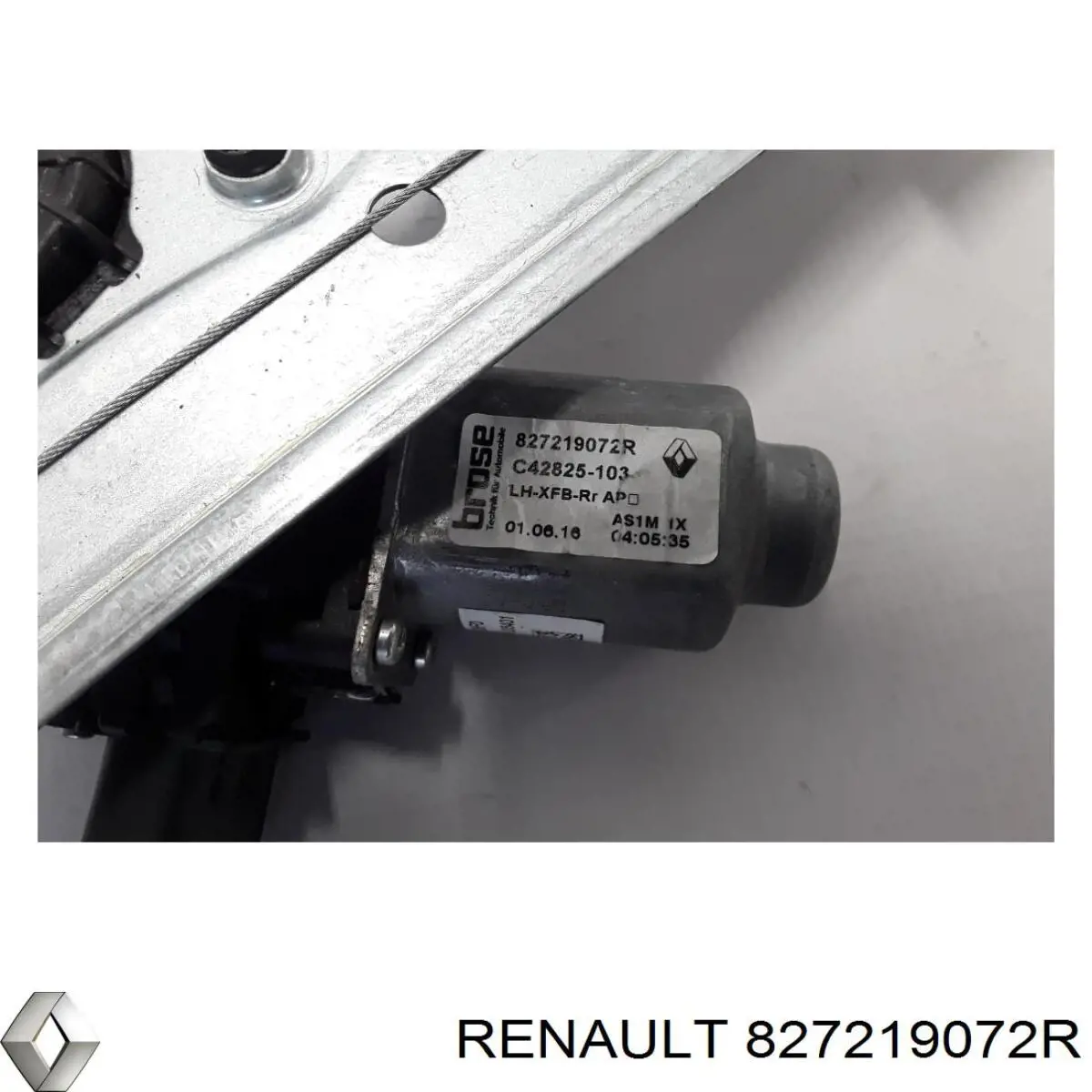 Купити 827219072R Renault (RVI) Двигун стеклопод'емника двері задньої, лівої