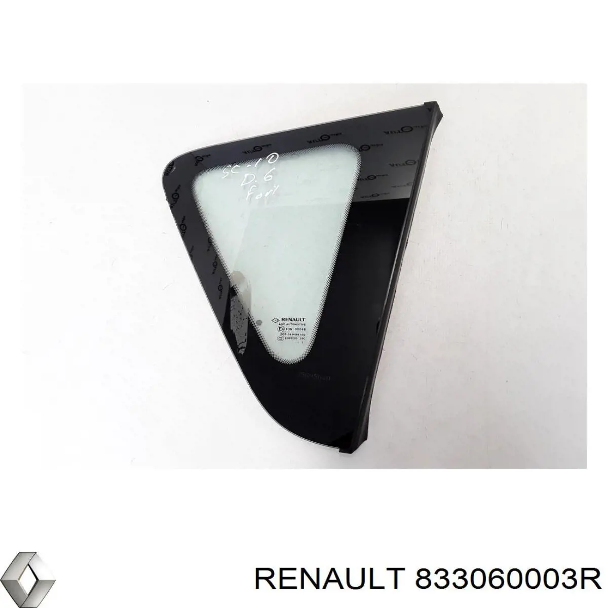 Скло багажного відсіку, праве Renault (RVI) 833060003R ціна, від 33.59 USD