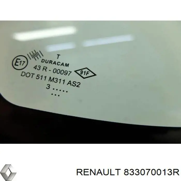 Скло багажного відсіку, ліве Renault DUSTER (HS) (Рено Дастер)