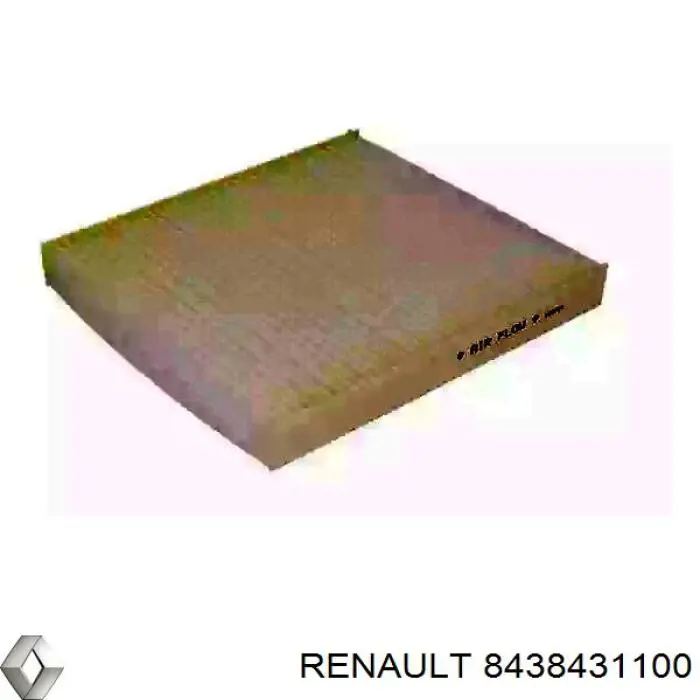 Купити 8438431100 Renault (RVI) Фільтр салону вугільний