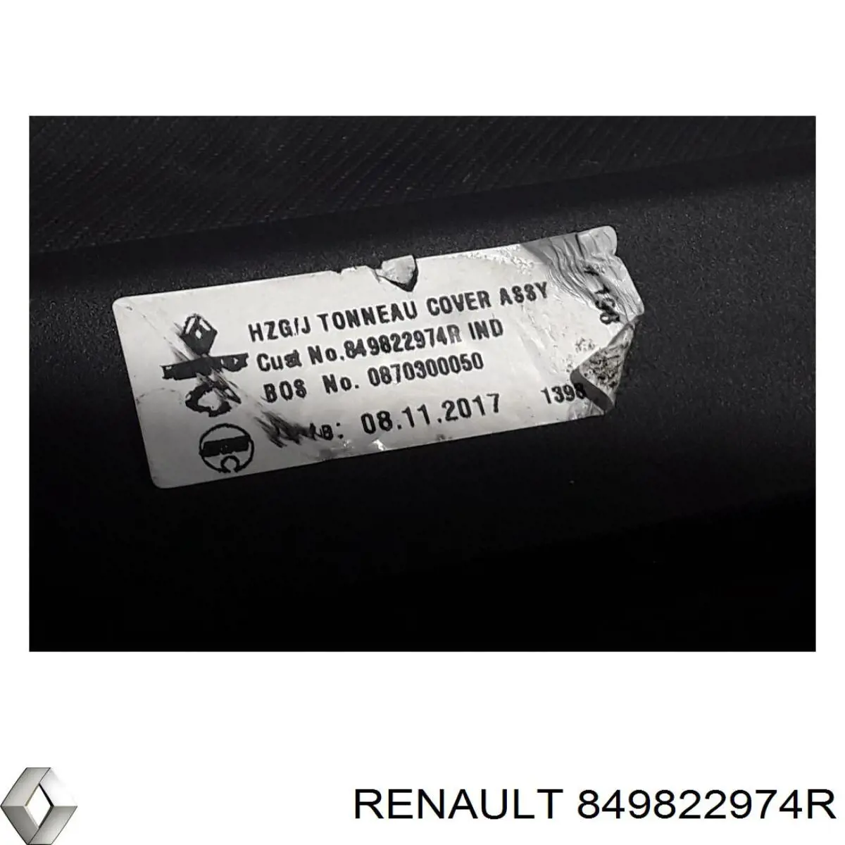 849822974R Renault (RVI) Шторка двері багажного відсіку