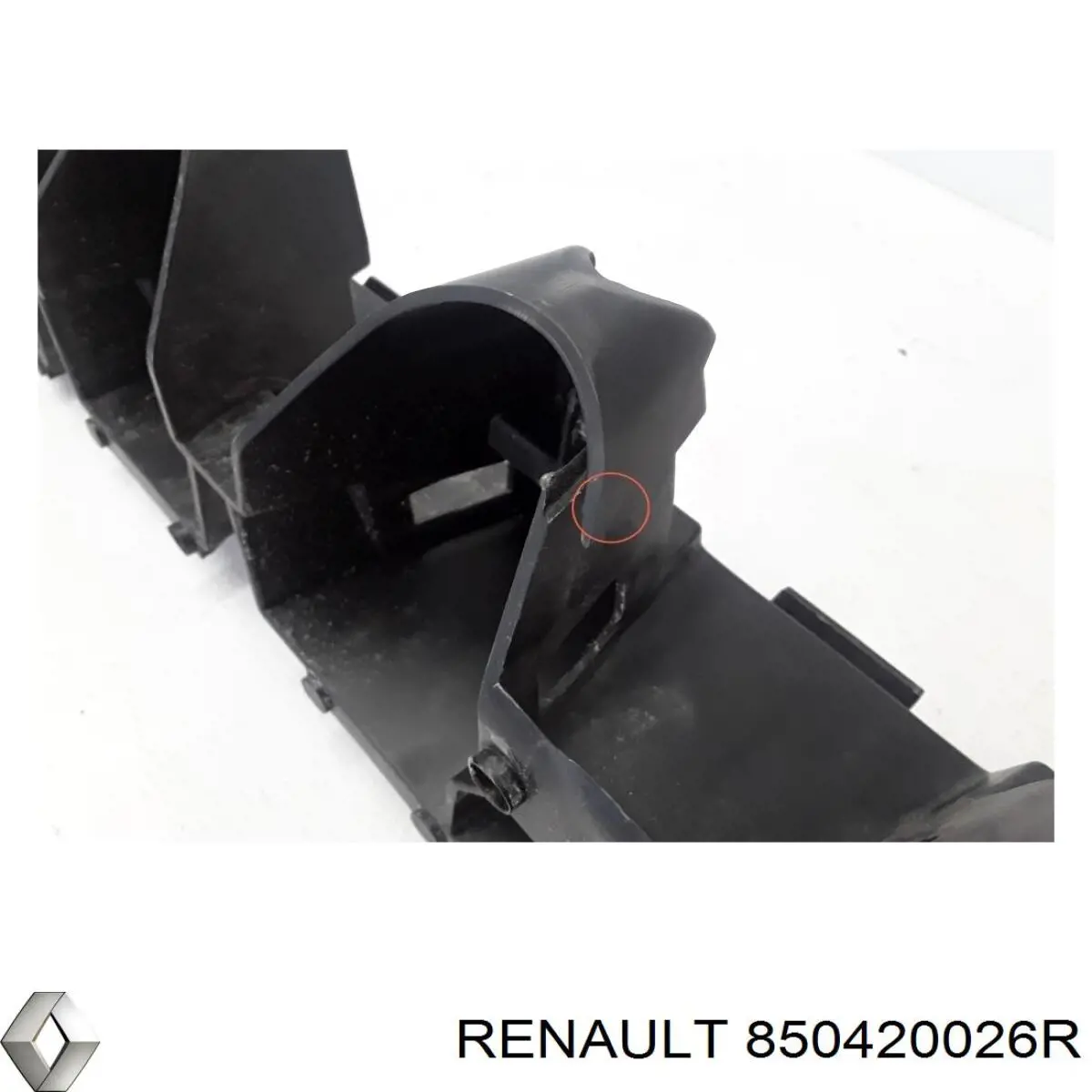 Кронштейн бампера заднього, центральний 850420026R Renault (RVI)