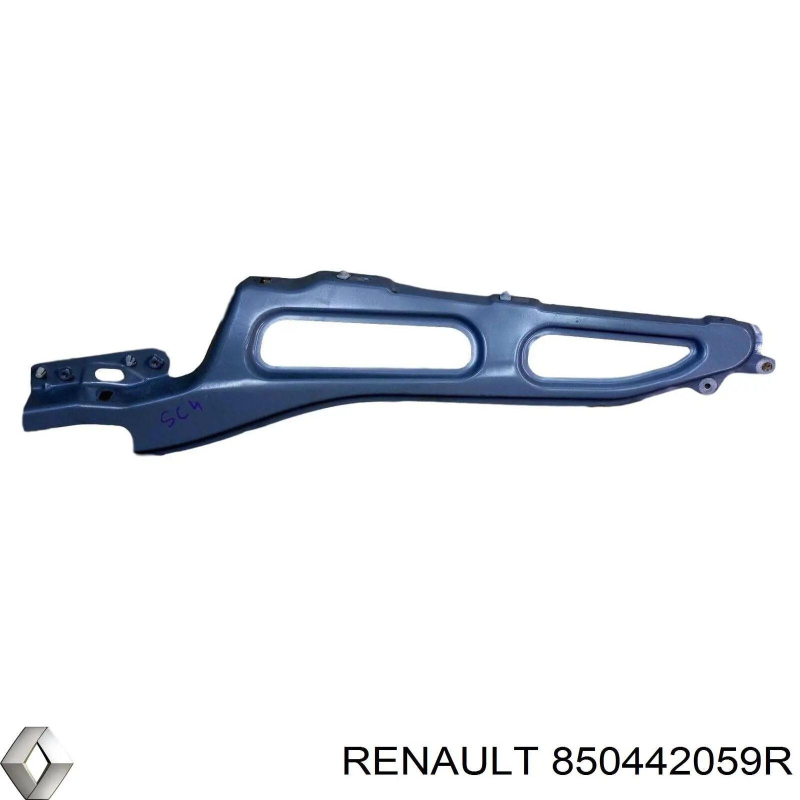 Кронштейн бампера заднього, правий Renault (RVI) 850442059R ціна, від 9.98 USD