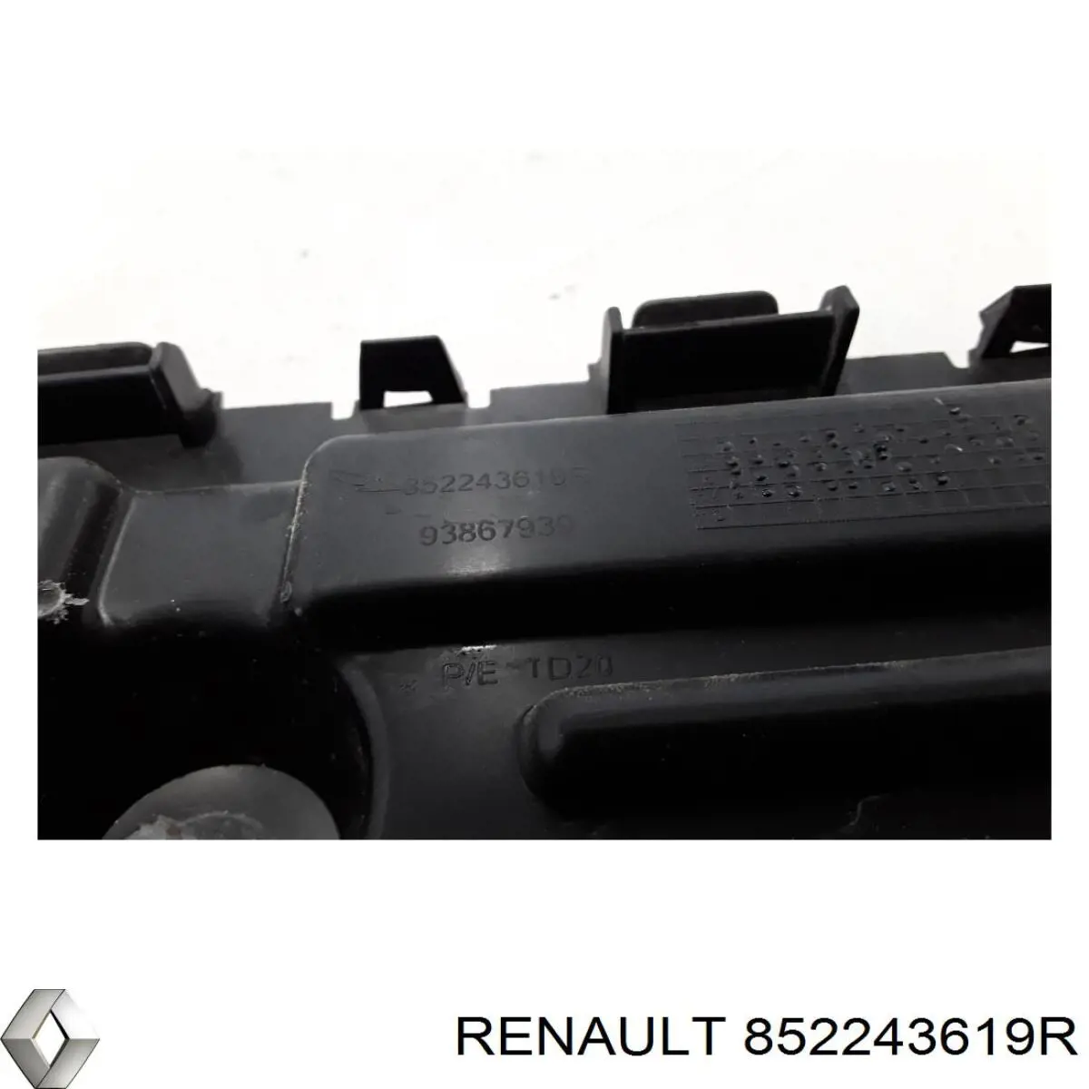 Купити 852243619R Renault (RVI) Кронштейн бампера заднього, правий