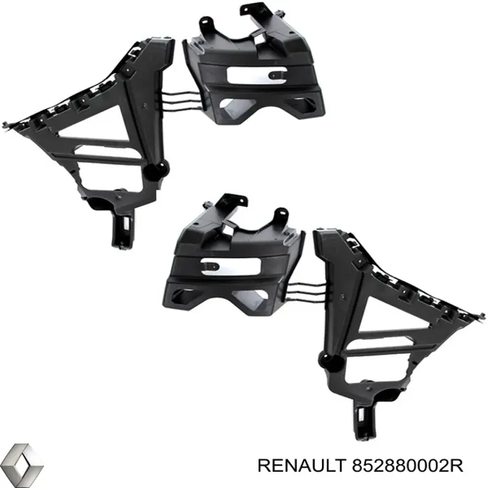 852880002R Renault (RVI) Комплект кронштейнів/кріплень заднього бампера