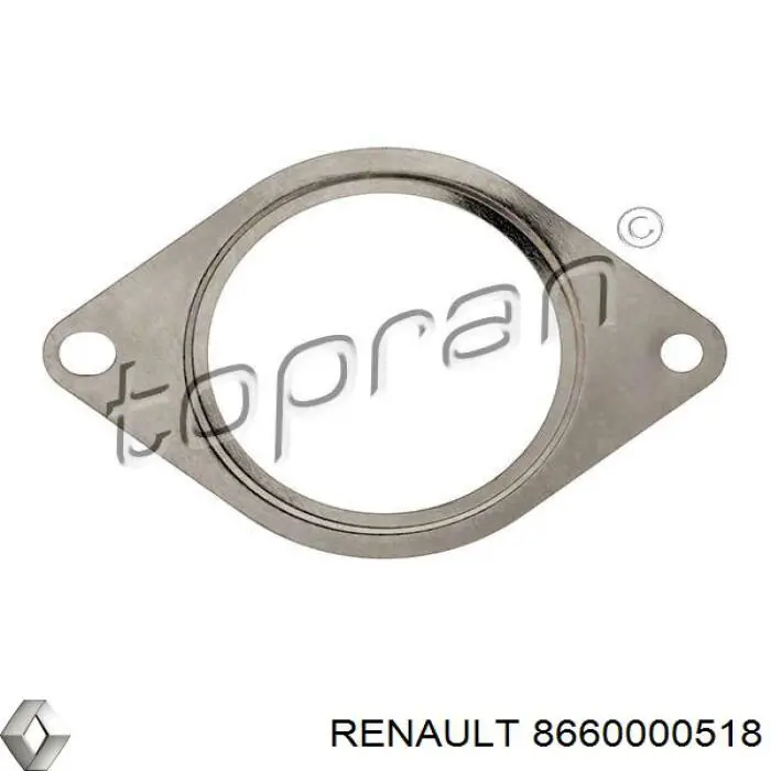 Прокладка прийомної труби глушника 8660000518 Renault (RVI)