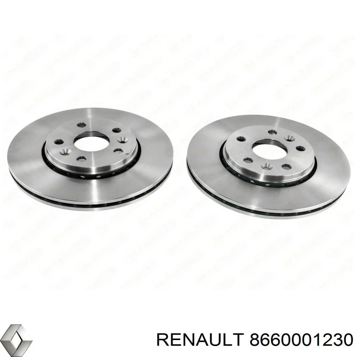 Гальмівні диски передні 8660001230 Renault (RVI)