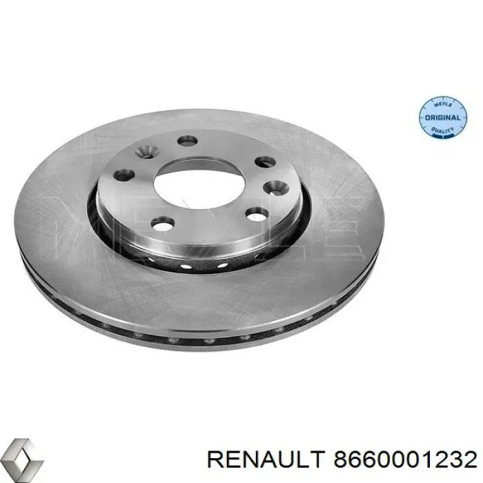 8660001232 Renault (RVI) диск гальмівний передній