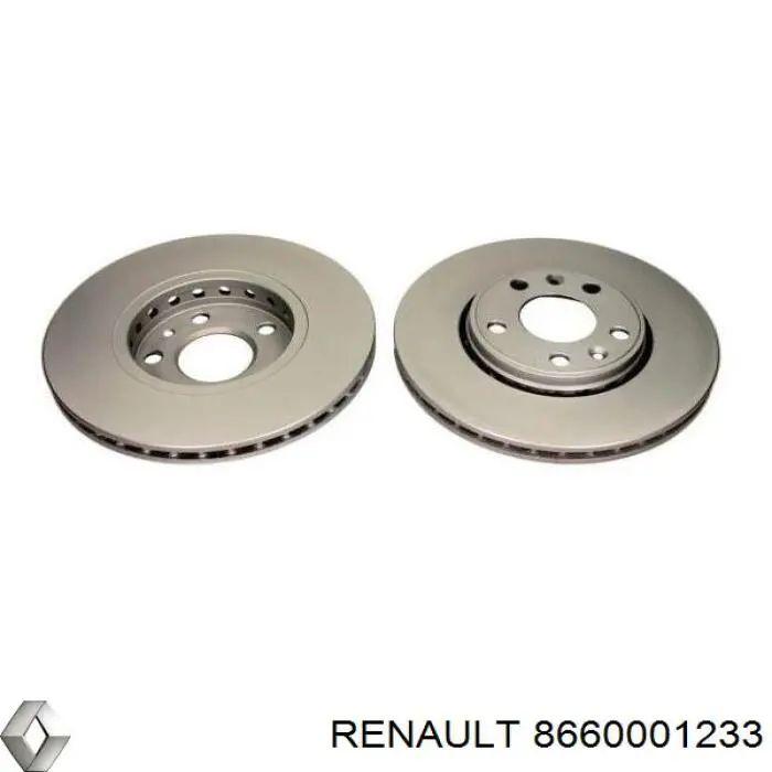 8660001233 Renault (RVI) диск гальмівний передній