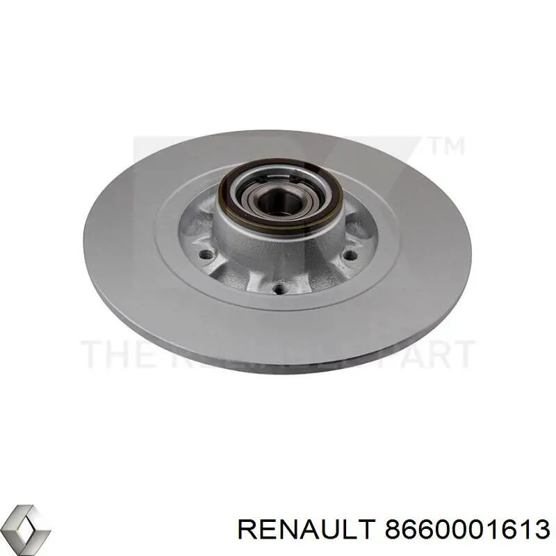8660001613 Renault (RVI) диск гальмівний задній