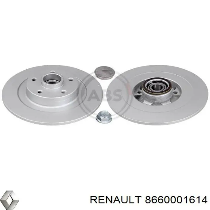 Купити 8660001614 Renault (RVI) Диск заднього гальма