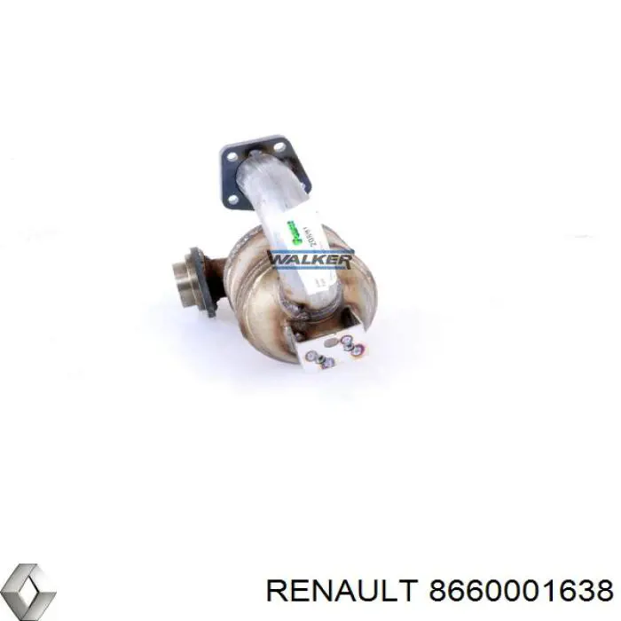 Купити 8660001638 Renault (RVI) Перетворювач відпрацьованих газів