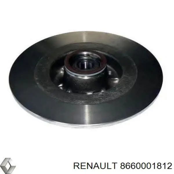 8660001812 Renault (RVI) диск гальмівний задній