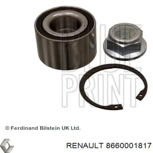 Підшипник маточини задньої 8660001817 Renault (RVI)