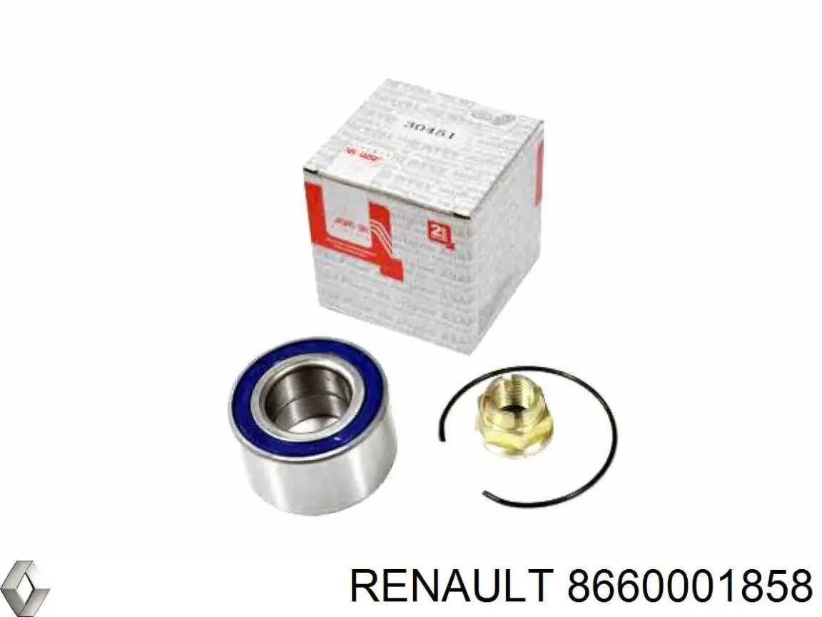 Підшипник маточини передньої 8660001858 Renault (RVI)