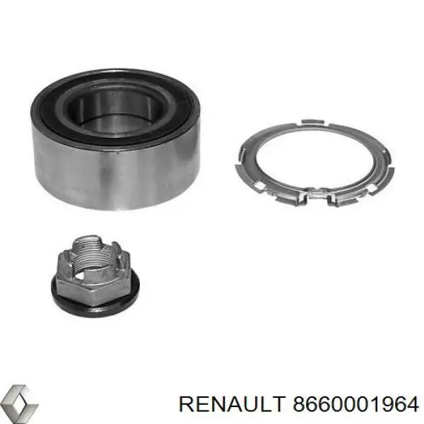 Купити 8660001964 Renault (RVI) Підшипник ступиці передньої