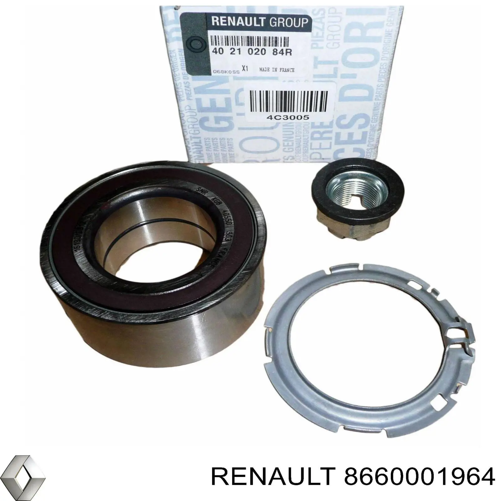 8660001964 Renault (RVI) Підшипник маточини передньої