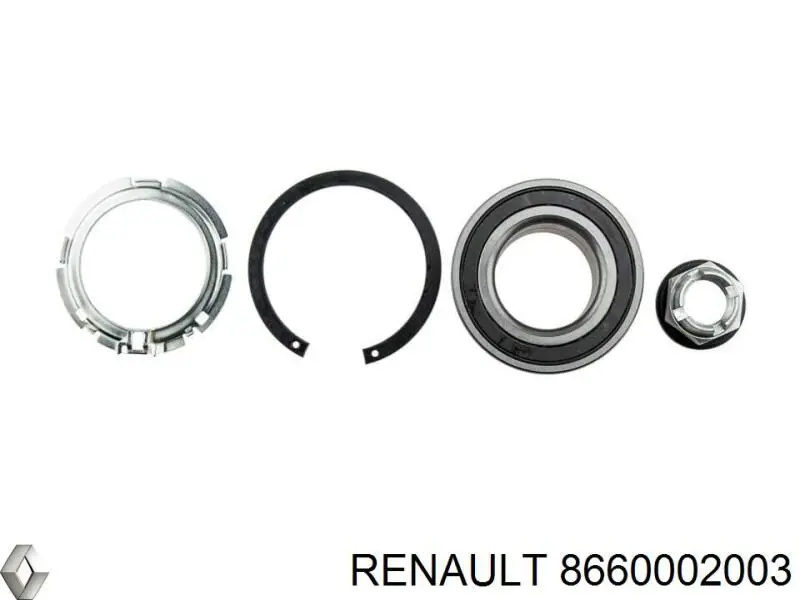 Комплект підшипник маточини передньої Renault (RVI) 8660002003 ціна, від 26.78 USD