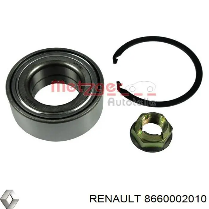 Підшипник маточини передньої 8660002010 Renault (RVI)