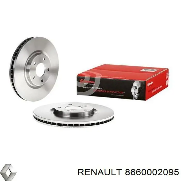 Диск переднього гальма Renault (RVI) 8660002095 ціна, від 57.12 USD