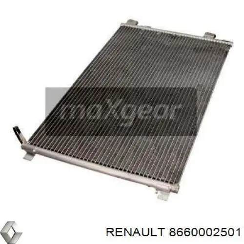 Конденсатор кондиціонера Renault (RVI) 8660002501 ціна, від 67.00 USD