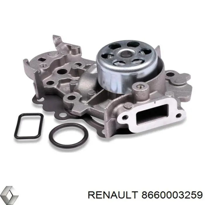 Помпа охолодження Renault (RVI) 8660003259 ціна, від 37.56 USD