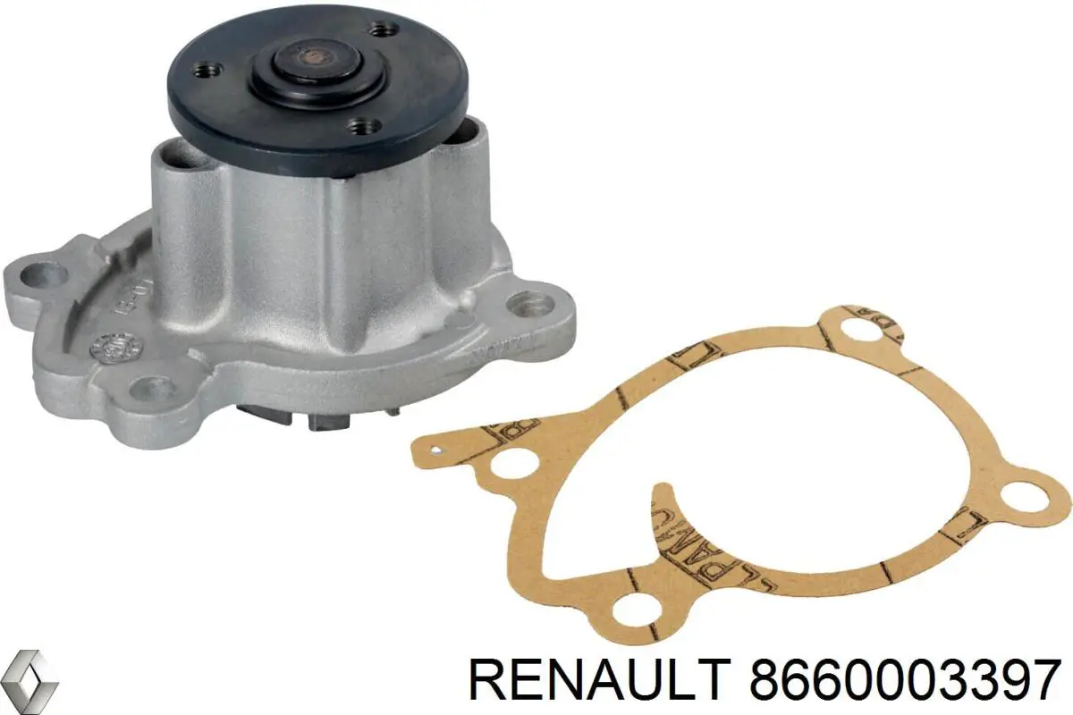 Помпа охолодження Renault (RVI) 8660003397 ціна, від 29.43 USD