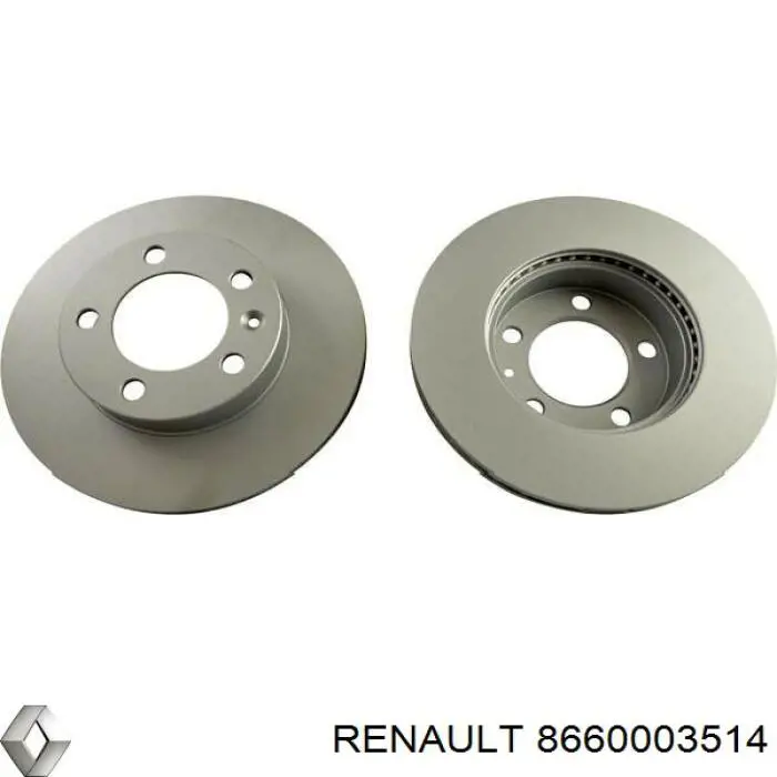 Диск переднього гальма Renault (RVI) 8660003514 ціна, від 57.27 USD