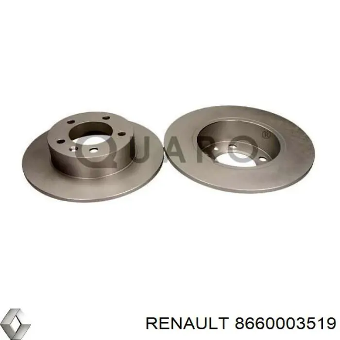 8660003519 Renault (RVI) диск гальмівний задній