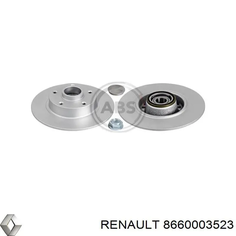 Купити 8660003523 Renault (RVI) Диск заднього гальма