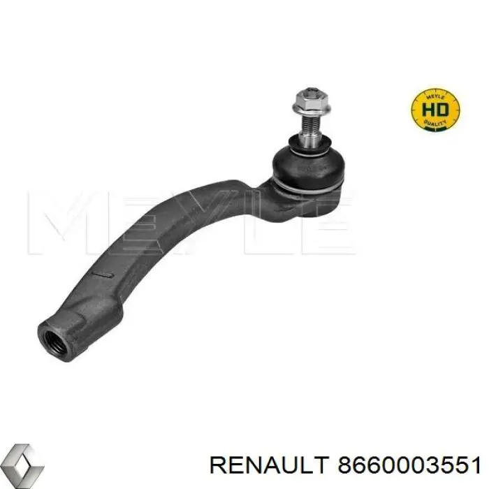 Накінечник рульової тяги, зовнішній 8660003551 Renault (RVI)