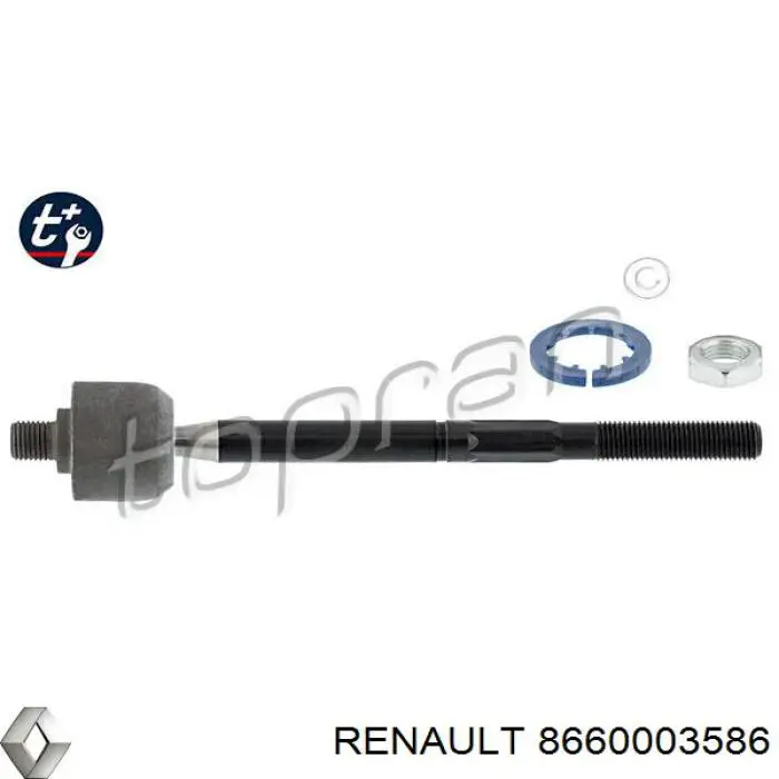 Тяга рульова поперечна Renault (RVI) 8660003586 ціна, від 10.30 USD