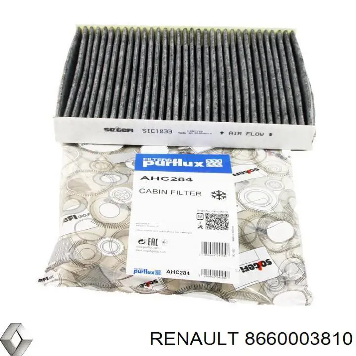 Купити 8660003810 Renault (RVI) Фільтр салону вугільний