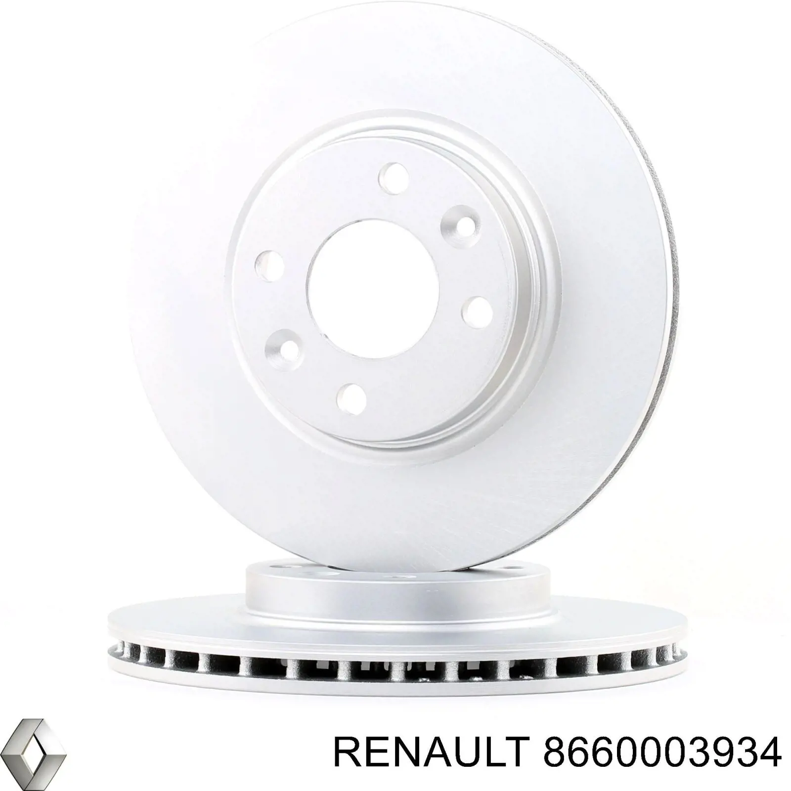 Гальмівні диски передні 8660003934 Renault (RVI)